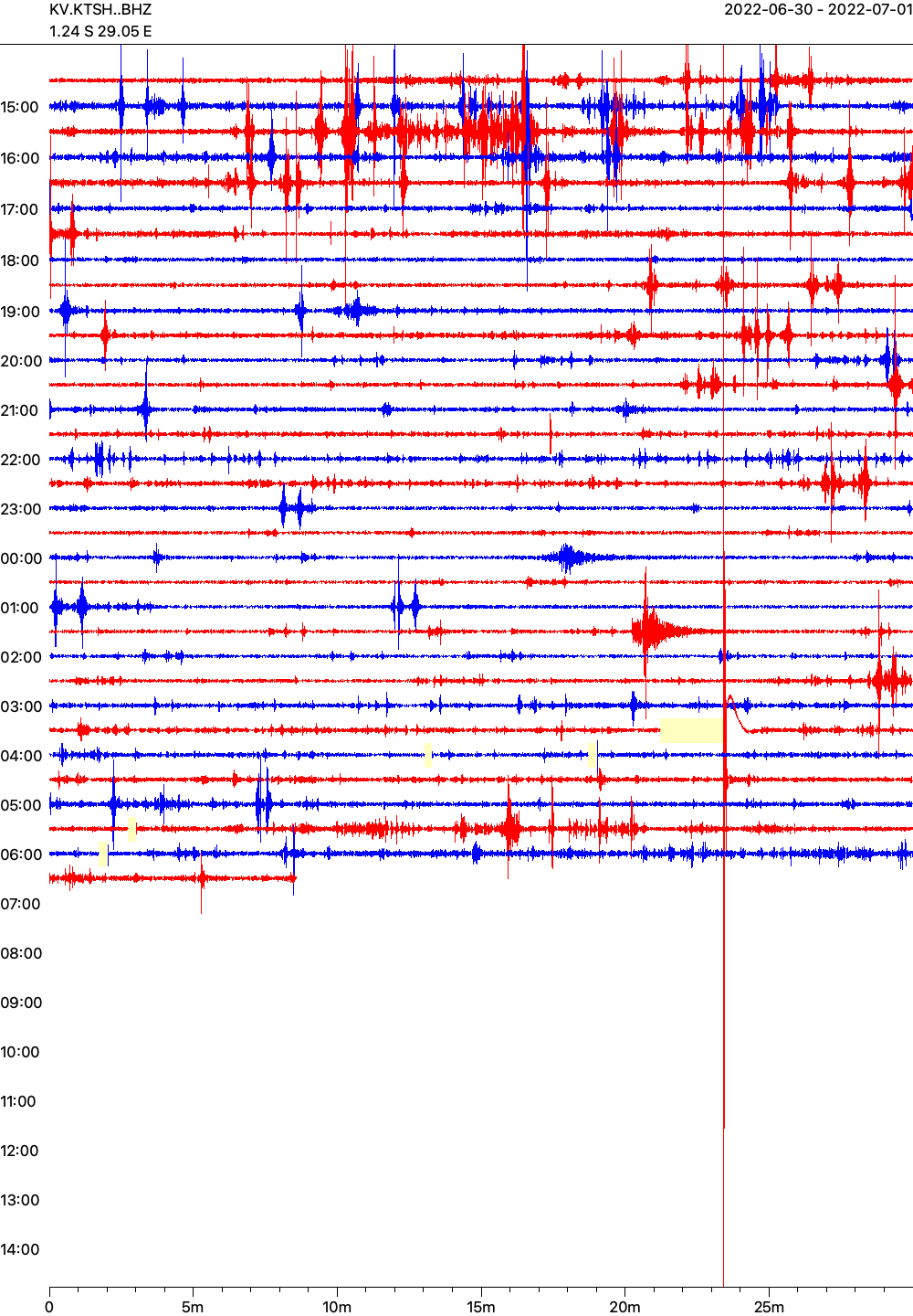 Live seismogram