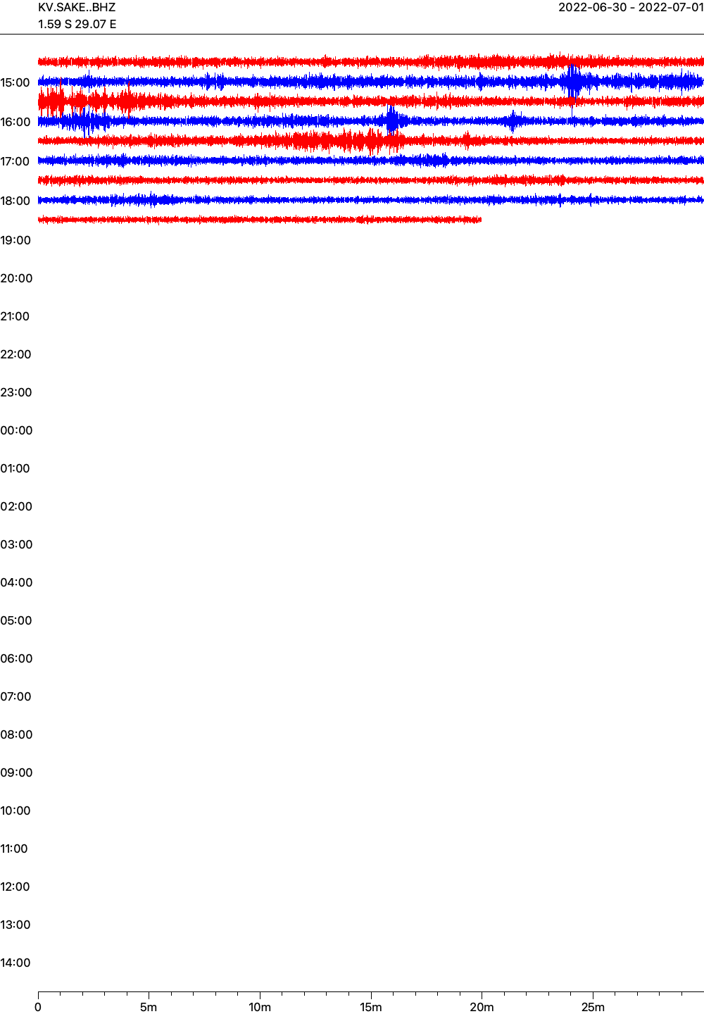 Live seismogram