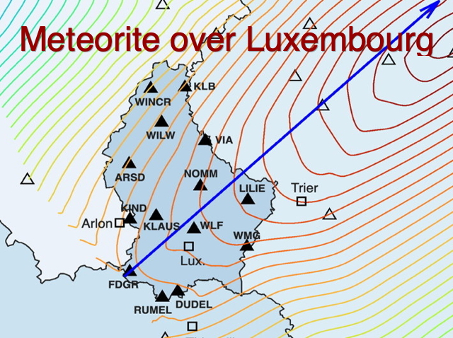 Meteorite over Luxembourg